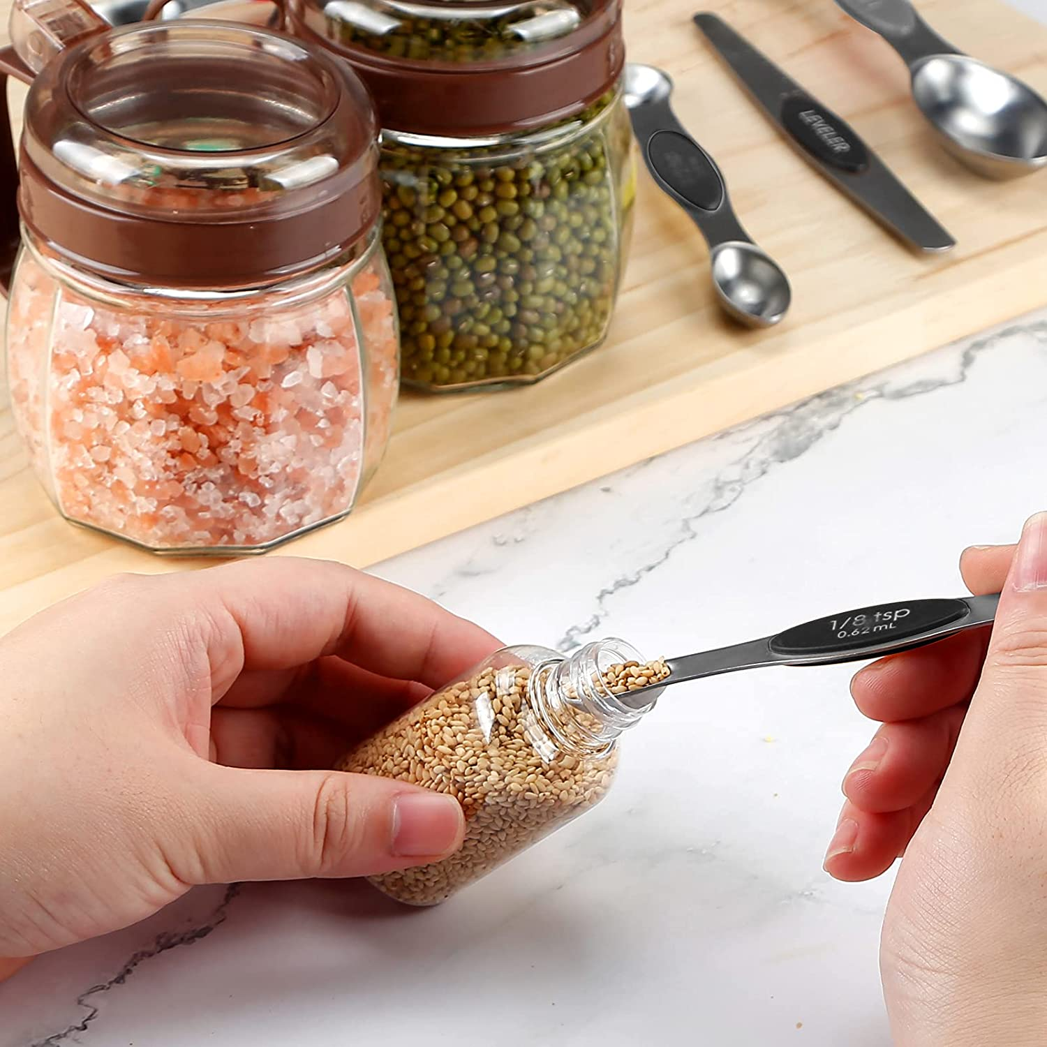 Magnetic Measuring Spoons Set