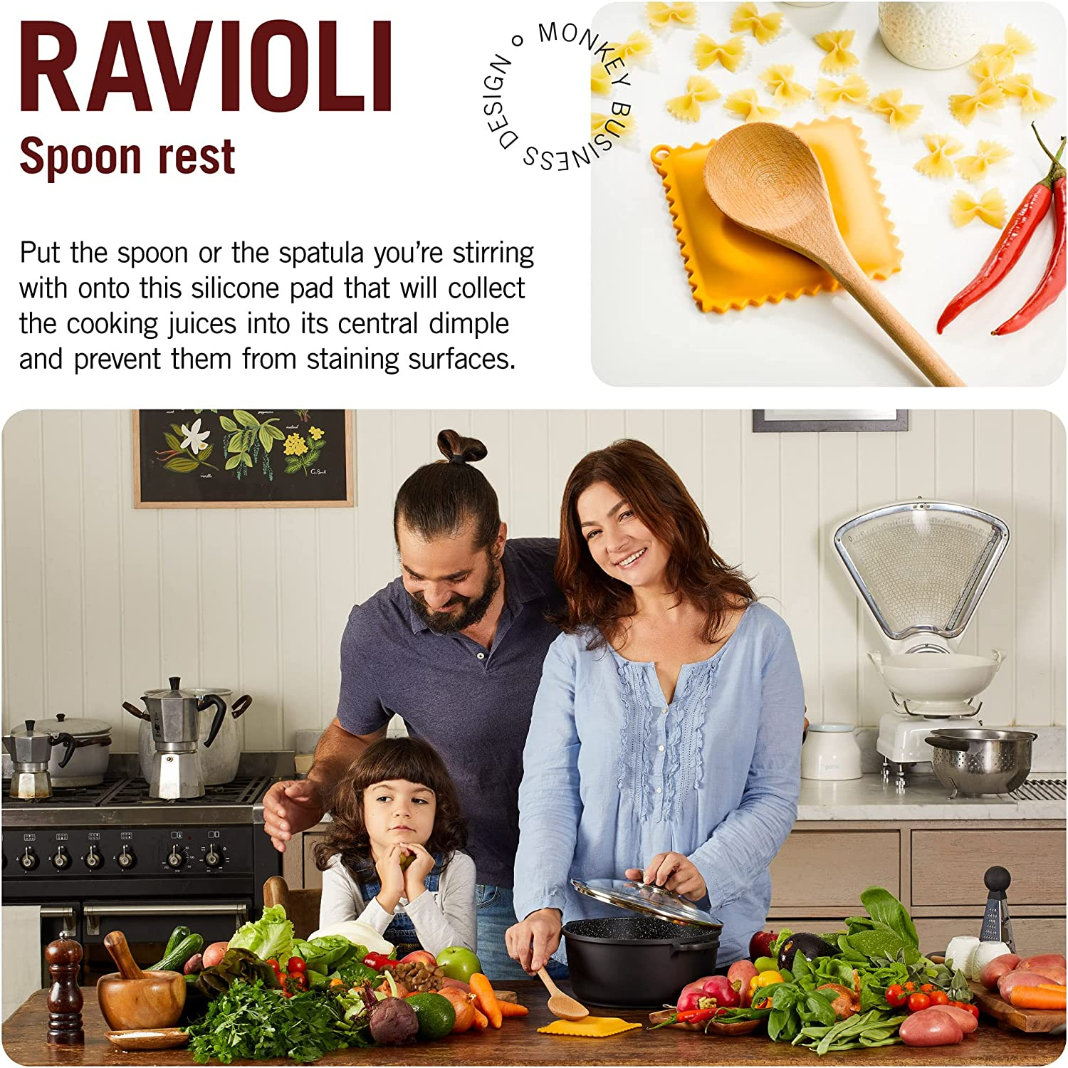 Ravioli-Shaped Spoon Rest