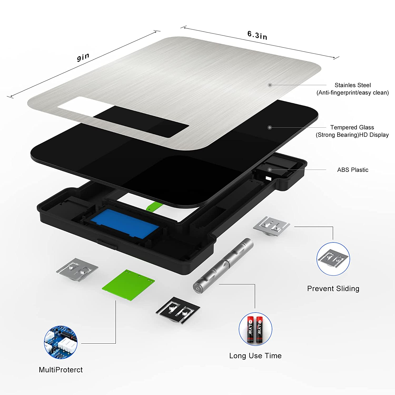 Multifunction Digital Kitchen Scale