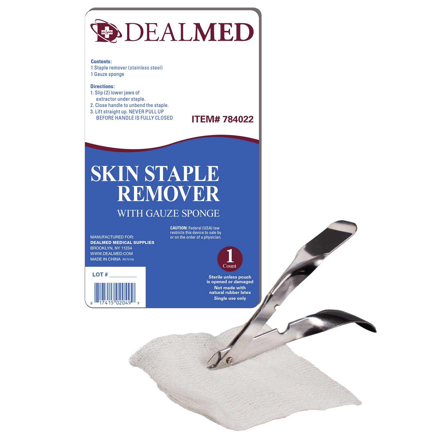 Sterile Skin Staple Removal Kit