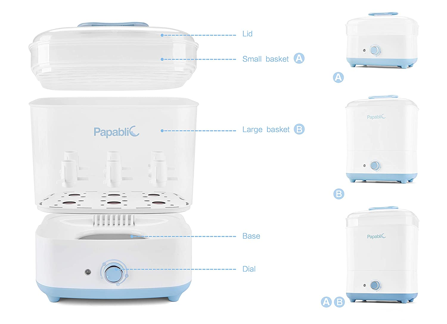 Baby Bottle Electric Steam Sterilizer and Dryer