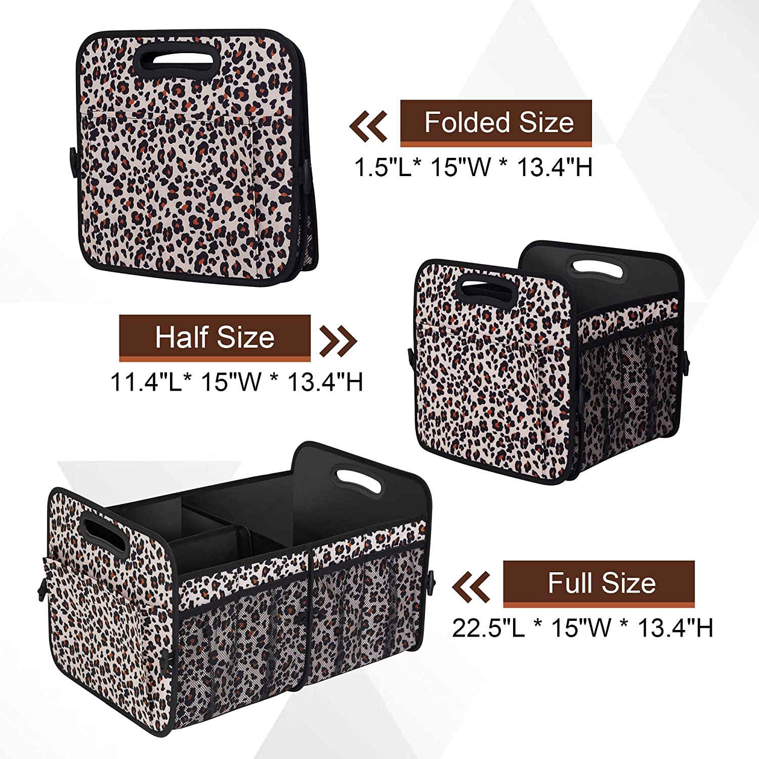 Portable Collapsible and Large Capacity Trunk Organizer