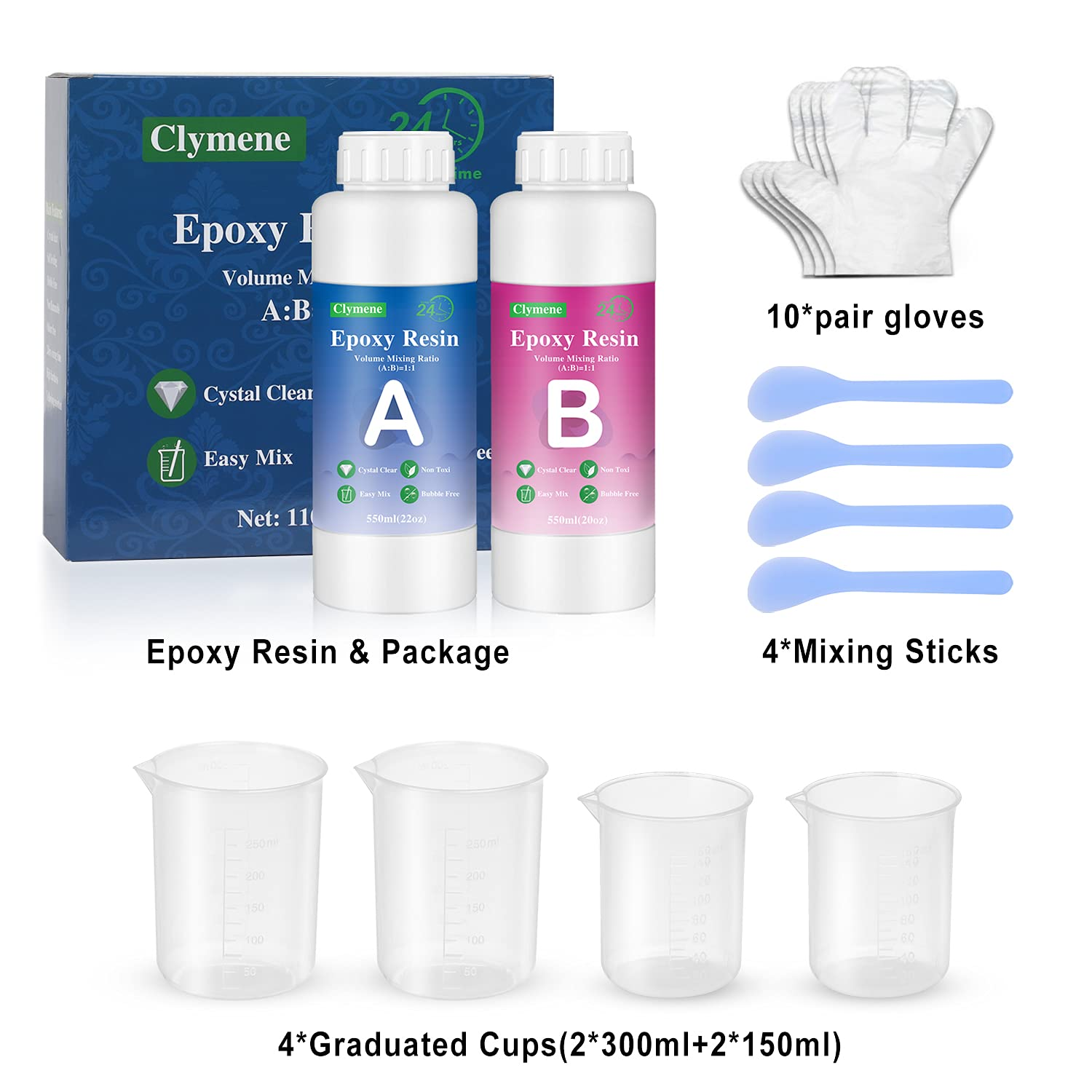  Crystal Clear Epoxy Resin