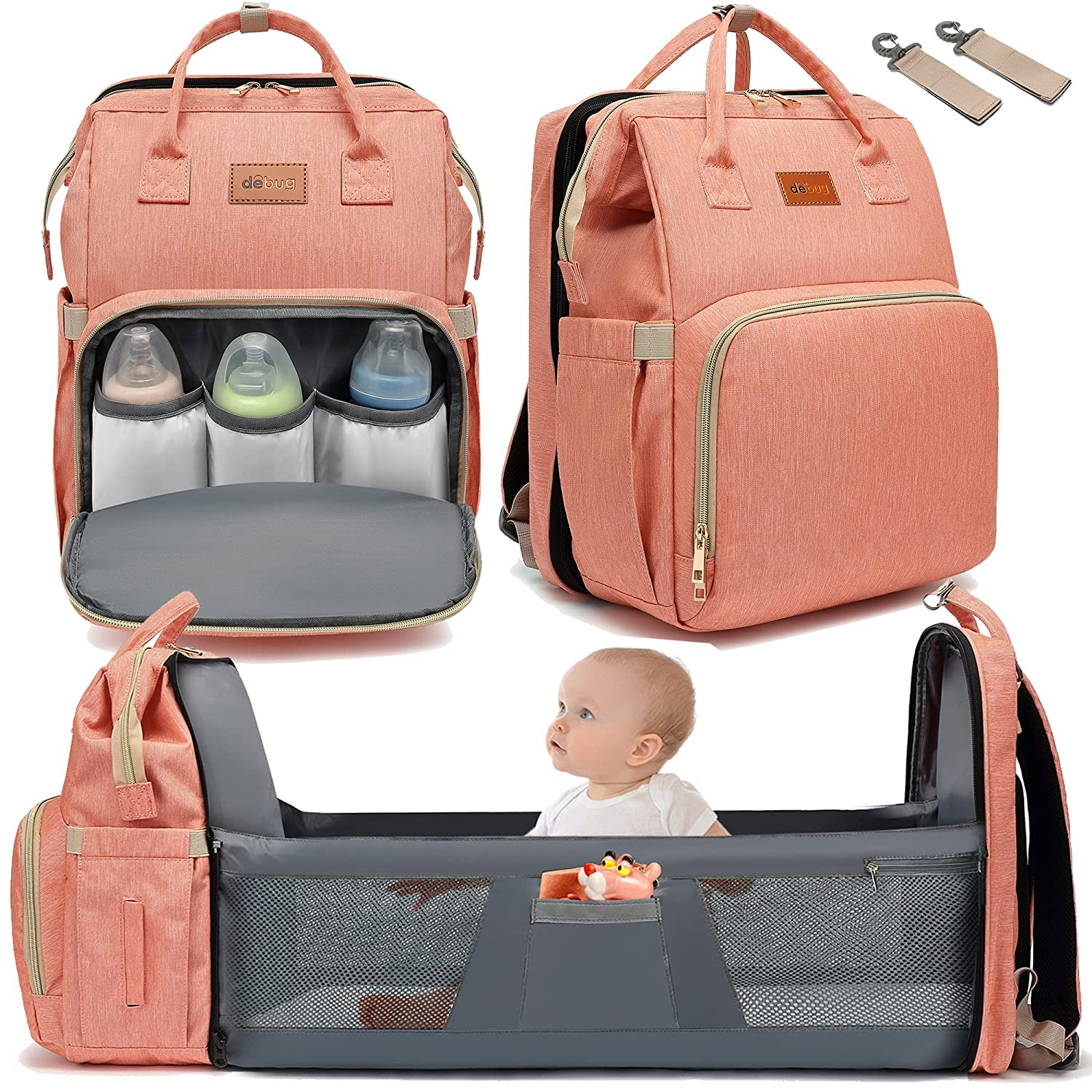 Baby Diaper Backpack with Changing Station