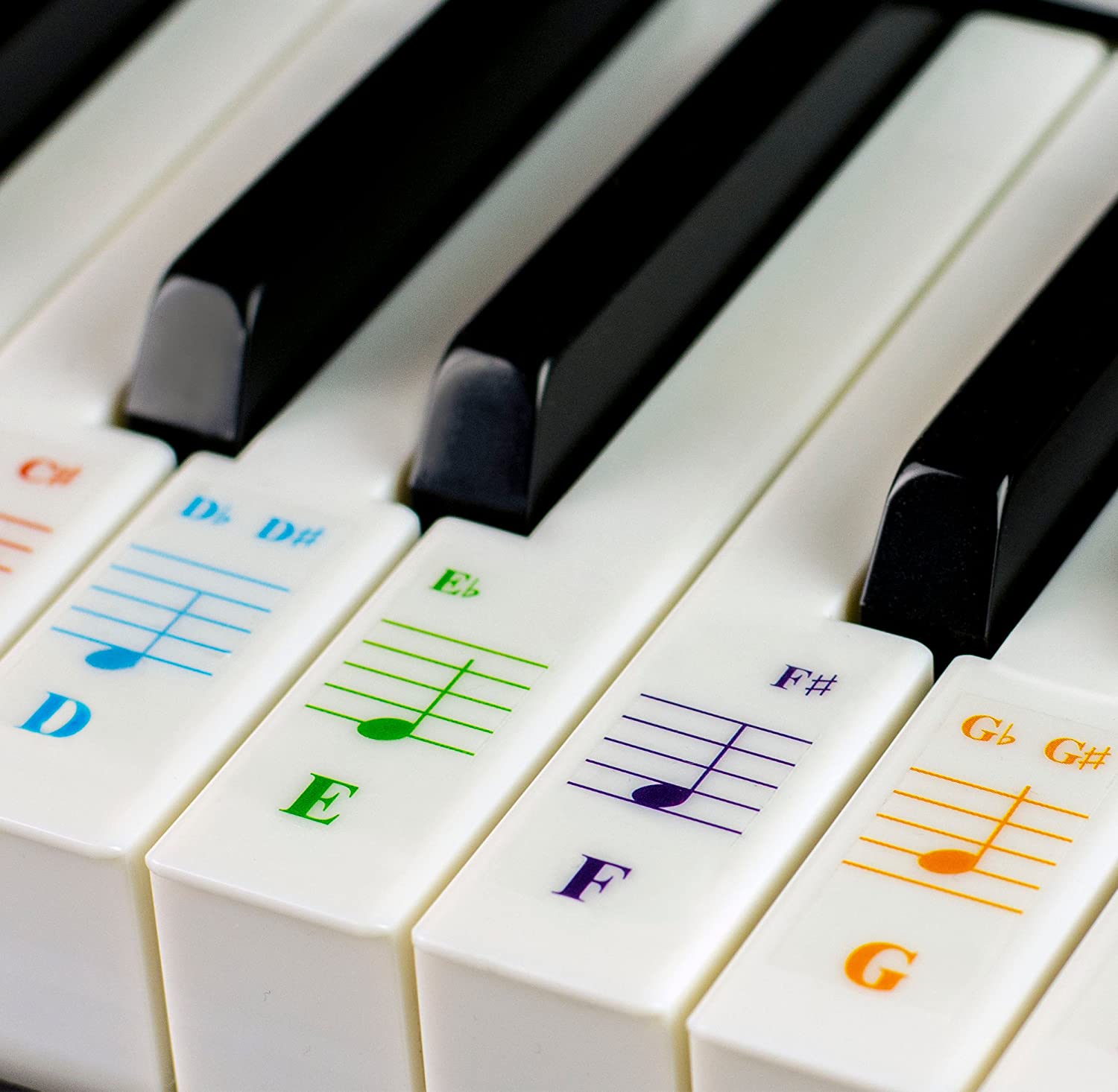 Color Piano Stickers 
