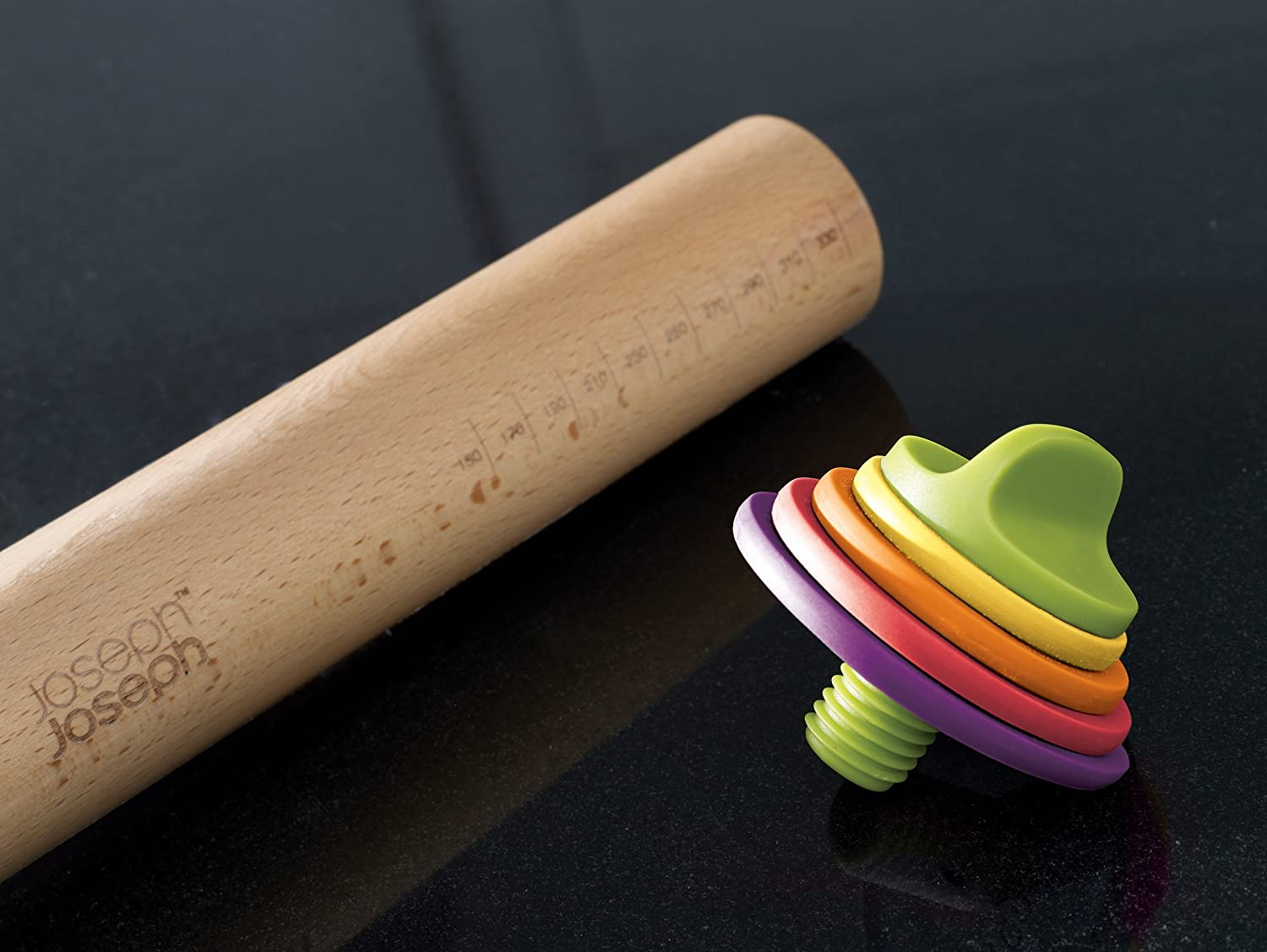 Adjustable Rolling Pin with Removable Rings