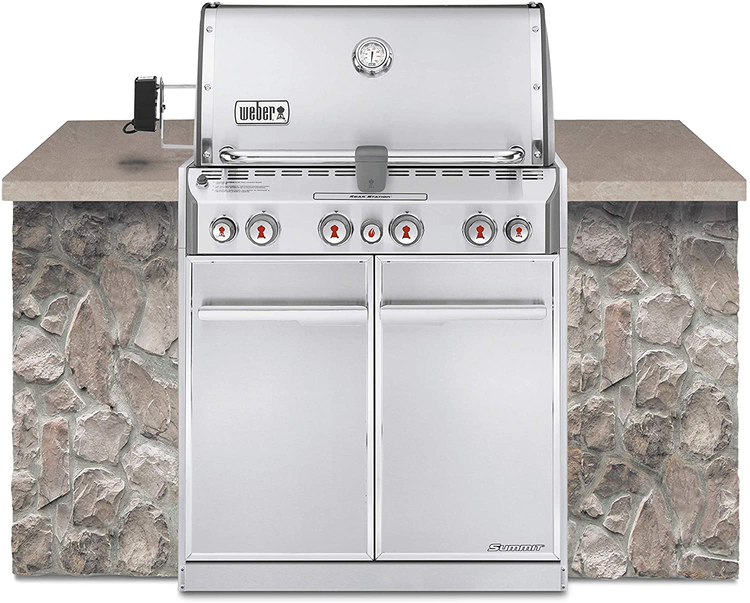 Built-In Natural Gas in Stainless Steel Grill