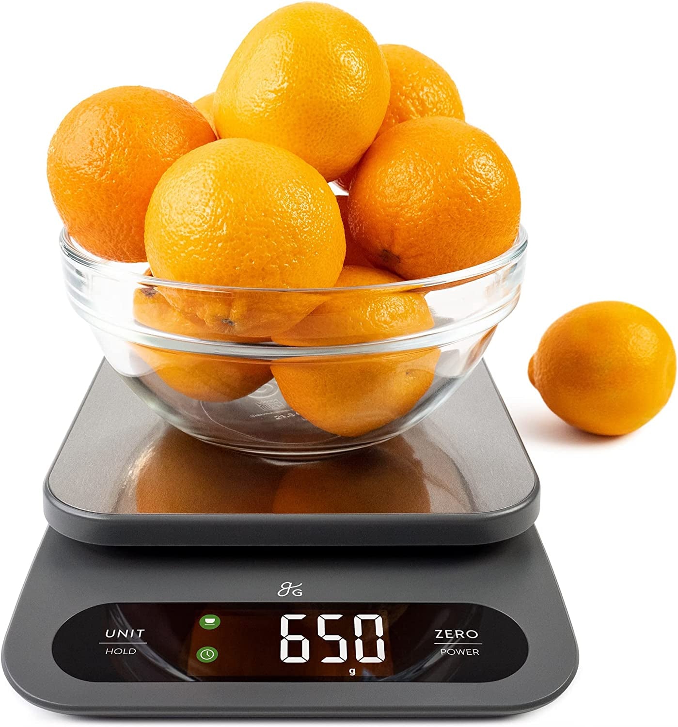 Eggshell White Food Scale - Digital Display Shows Weight in Grams, Ounces, Milliliters, and Pounds | Perfect for Meal Prep, Cooking, and Baking | Designed in St. Louis