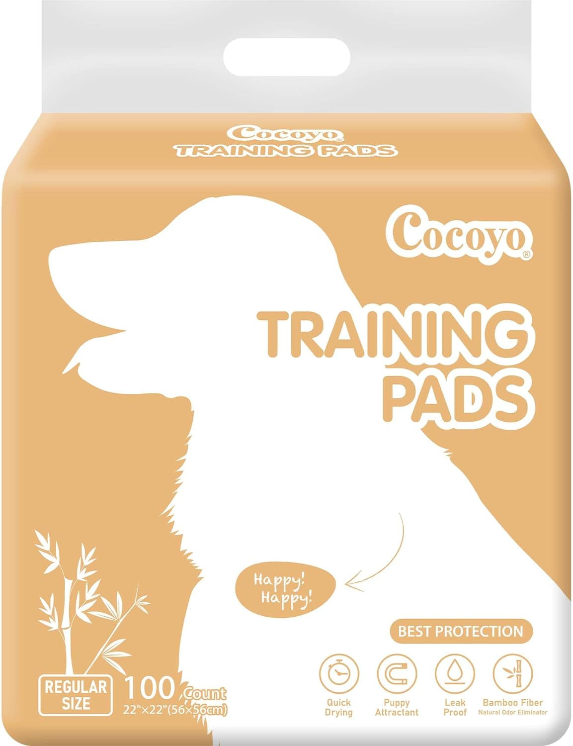 Best Value 22"X22" Dog Training Pads 50 Count | Dog Pee Pads | Super Absorbent Puppy Pads,White