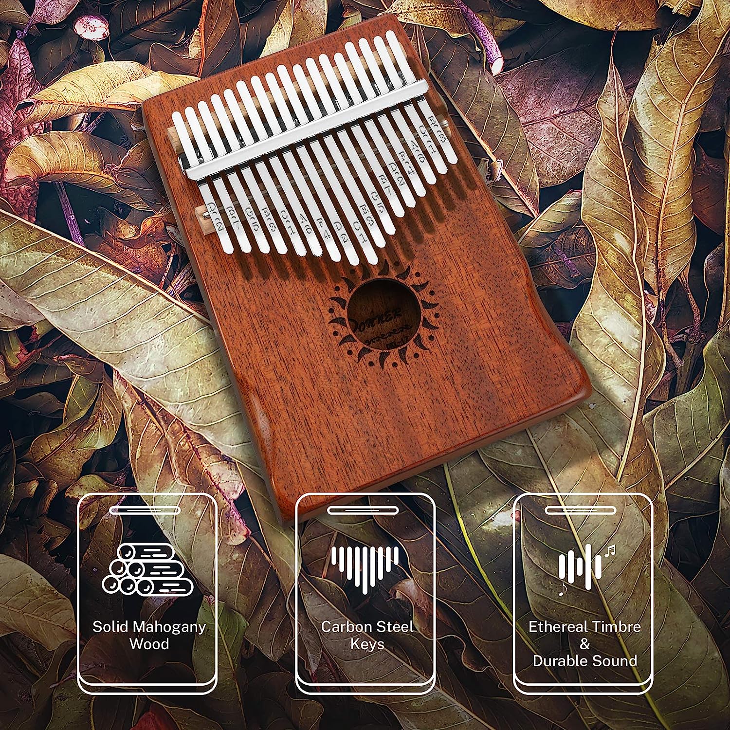  Portable Finger Piano Mbira Sanza