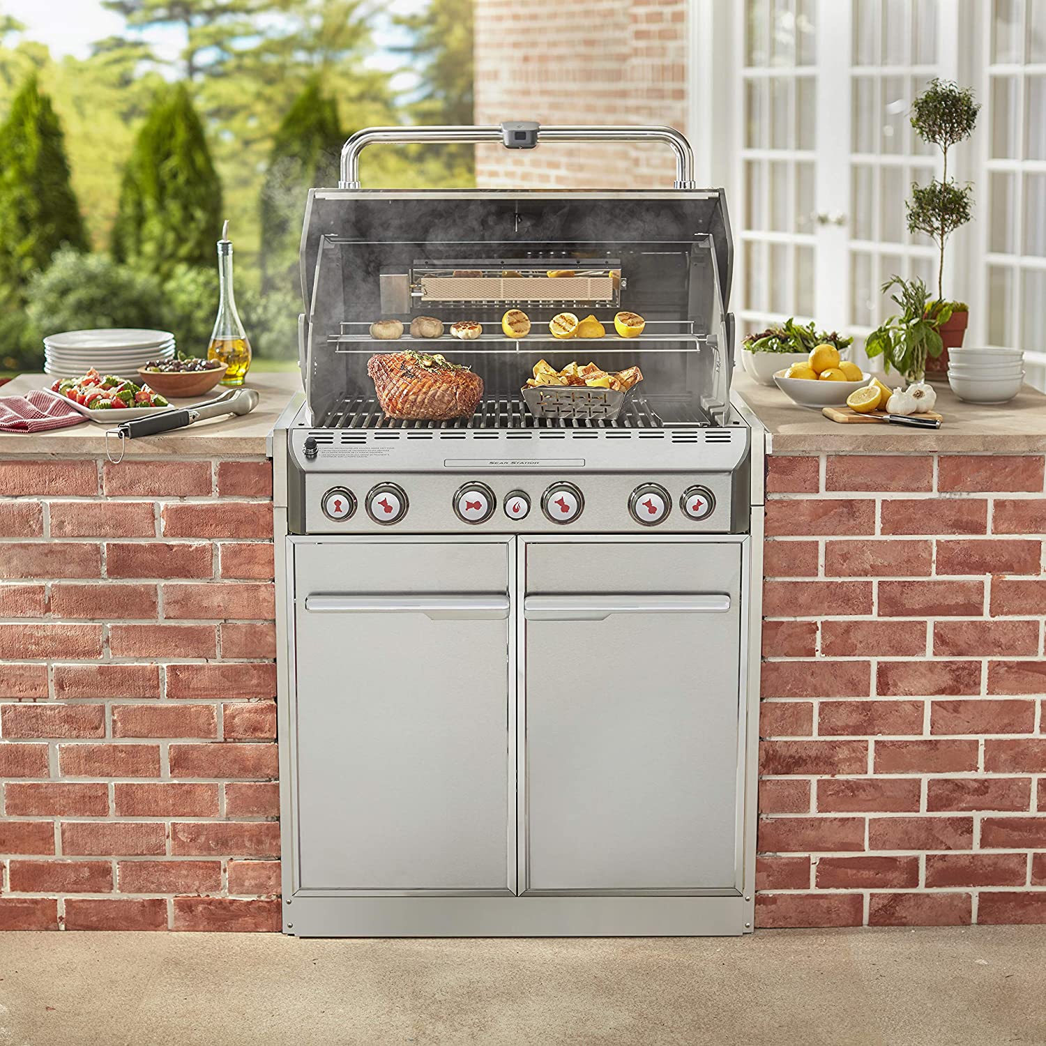 Built-In Natural Gas in Stainless Steel Grill