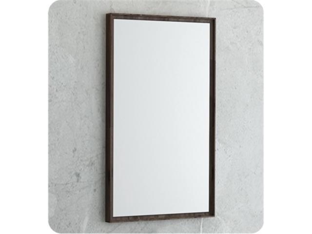 A Fresca Formosa 20" Bathroom Mirror hanging on a wall.