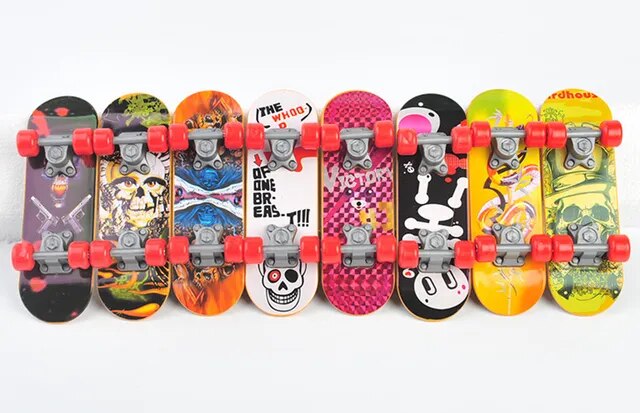 Feather Fun: Parrot's Mini Skateboard is sitting on a skateboard.