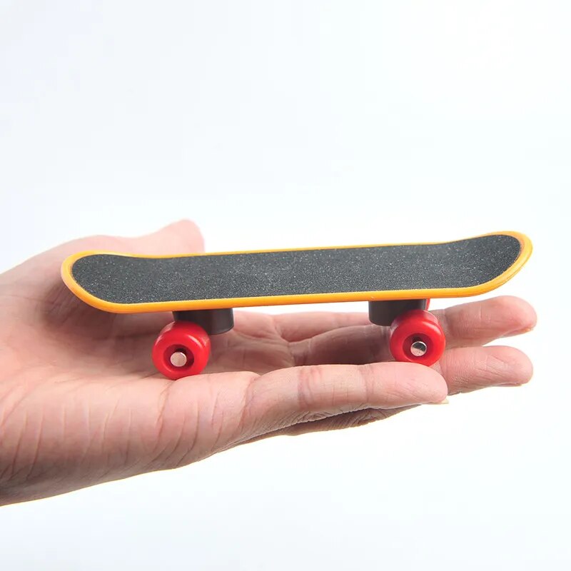 Feather Fun: Parrot's Mini Skateboard is sitting on a skateboard.