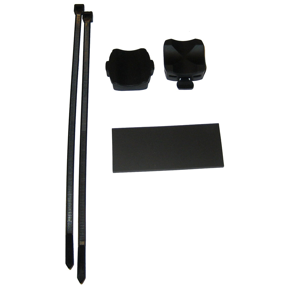 A set of Garmin Handlebar Mount f-Edge® 205, 305, 605 & 705 items with a black handle and a black pole.