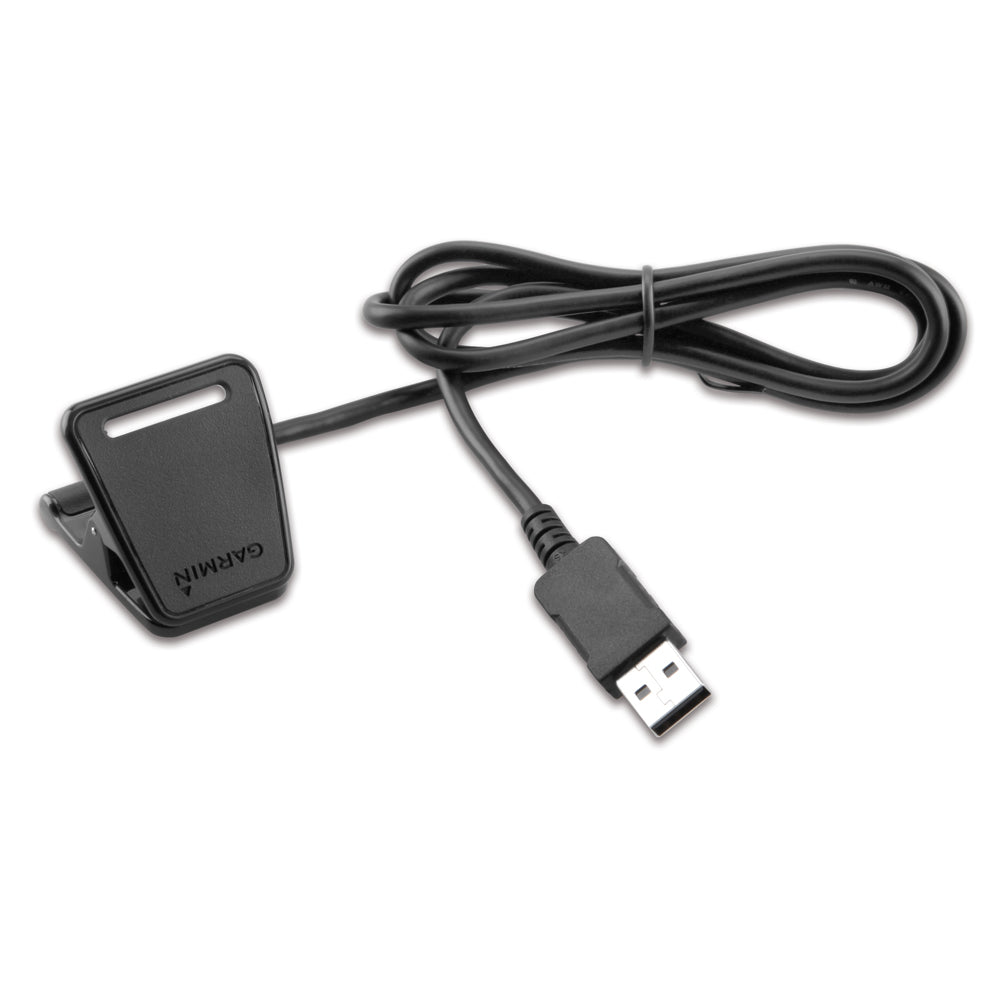 A Garmin Charging-Data Clip f-Approach® S1, Forerunner® 110 & Forerunner® 210 connected to a device.