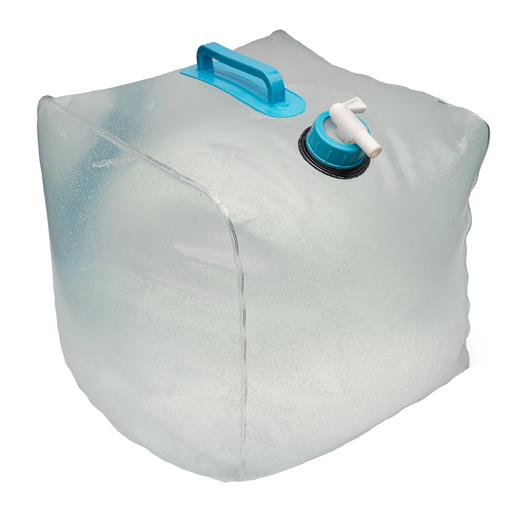 A S.O.L. Survive Outdoors Longer Packable Water Cube - 20L with a blue handle.