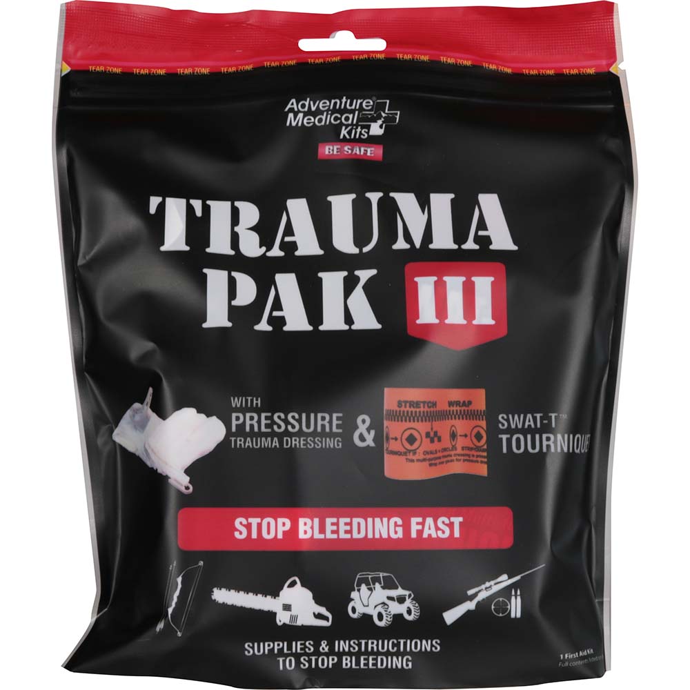 Adventure Medical Trauma Pak 3 - stop bleeding fast.