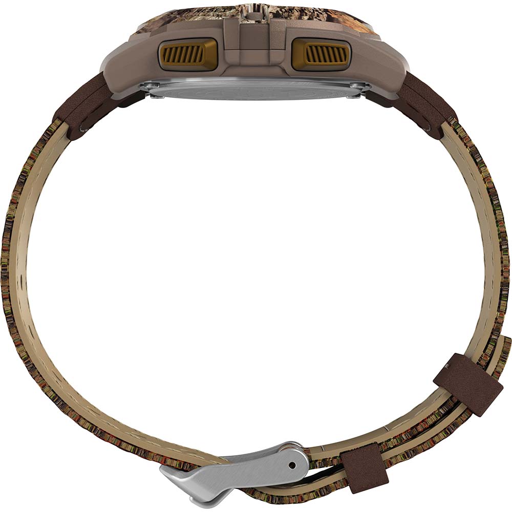 A Timex Expedition Unisex Digital Watch - Country Camo with a camouflage strap.