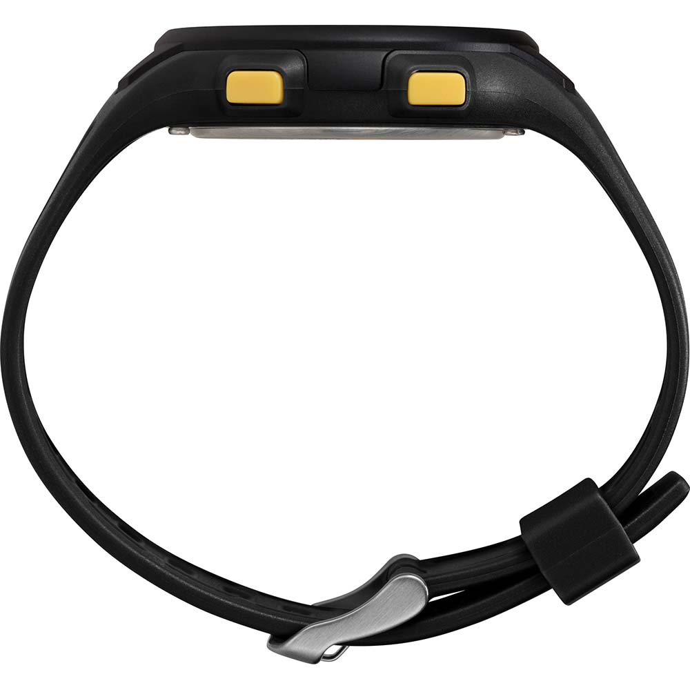 Timex DGTL 45mm Men's Watch - Black-Yellow Case - Black Strap.