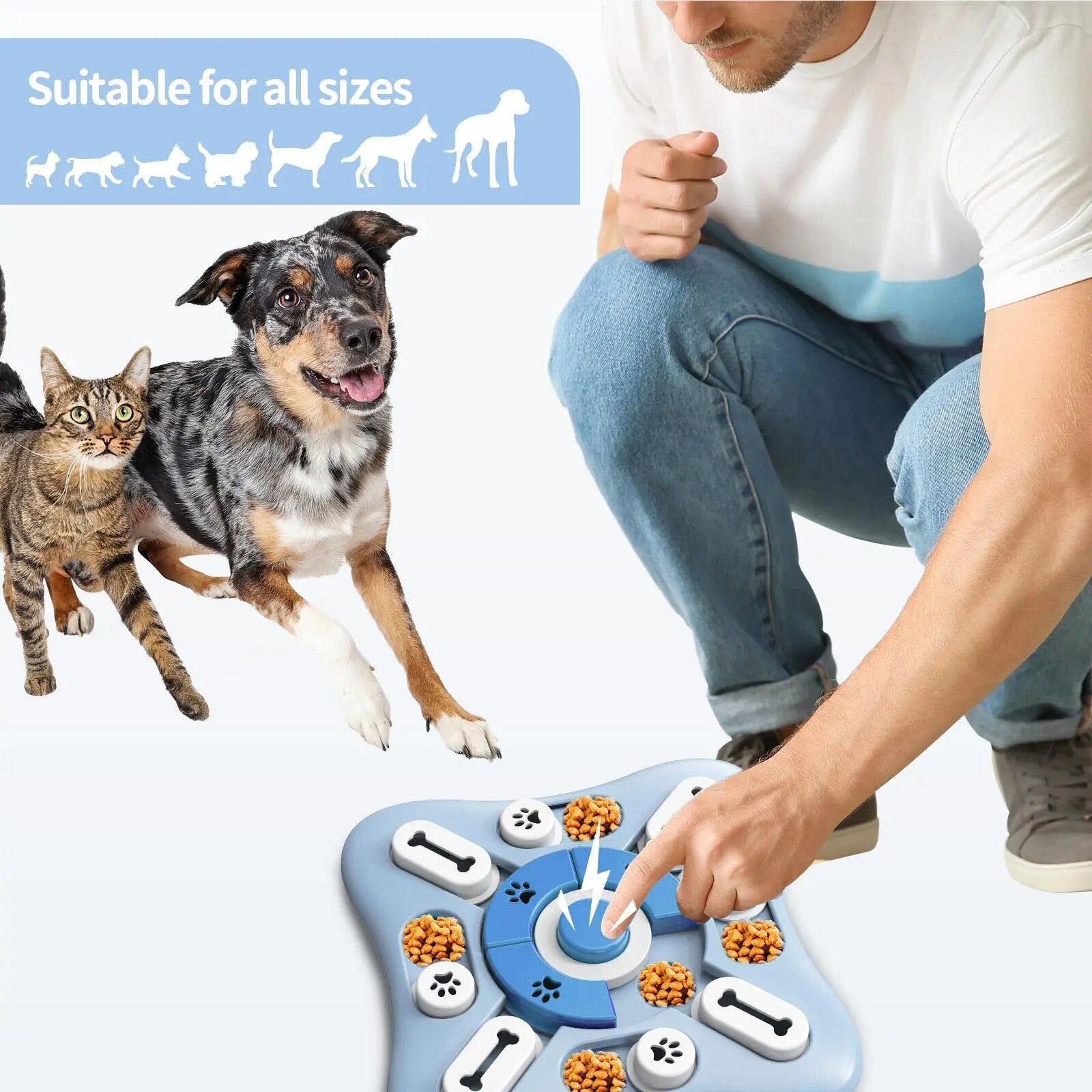 A Pawsome Puzzler Dog Toy for dogs that boosts their IQ.