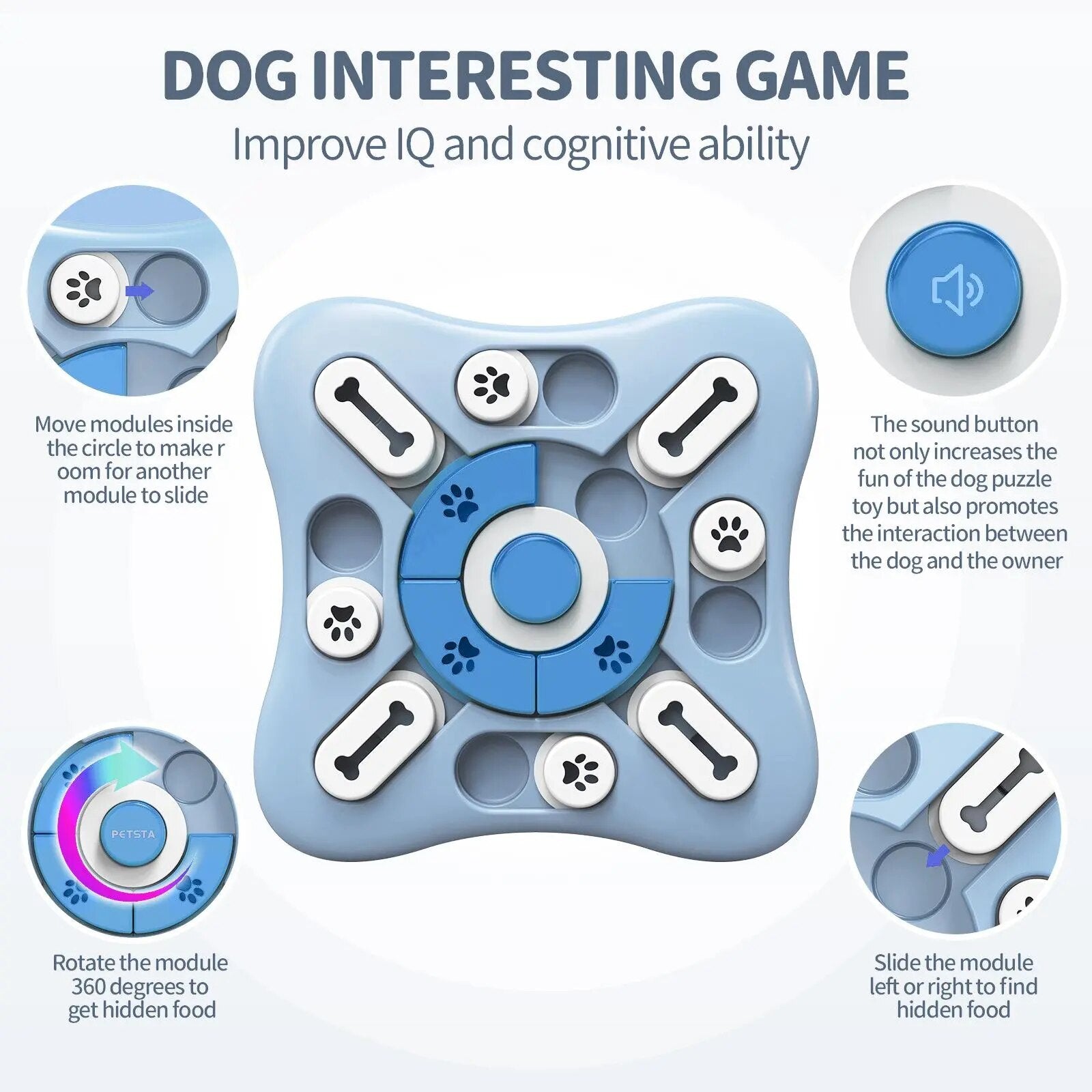 A Pawsome Puzzler Dog Toy for dogs that boosts their IQ.