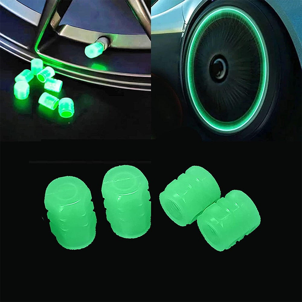 Universal Luminous Tire Valve Cap car tyres.