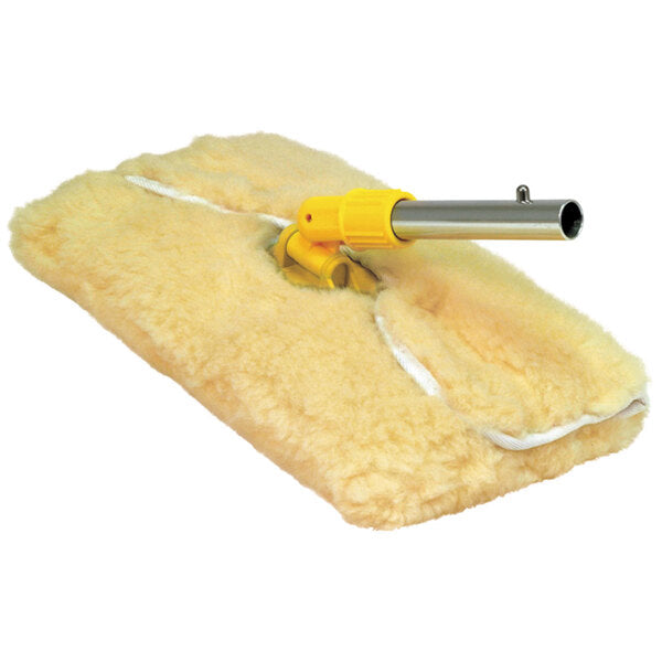 A Swobbit Soft Washing Tool Uni-Snap &amp; Adapter with a yellow handle.