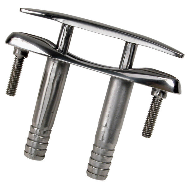A pair of Whitecap E-Z Push Up Stainless Steel Cleats - 6" on a white background.