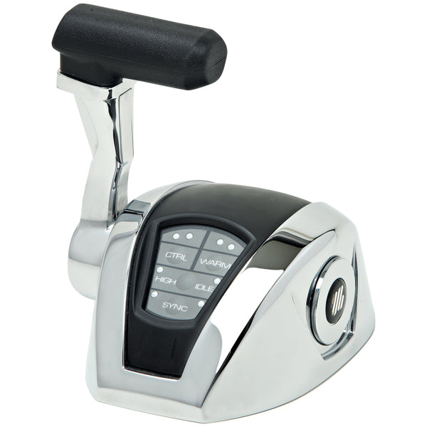A UFlex Power A Mark II Single Engine Control Head w/o Trim on a white background.