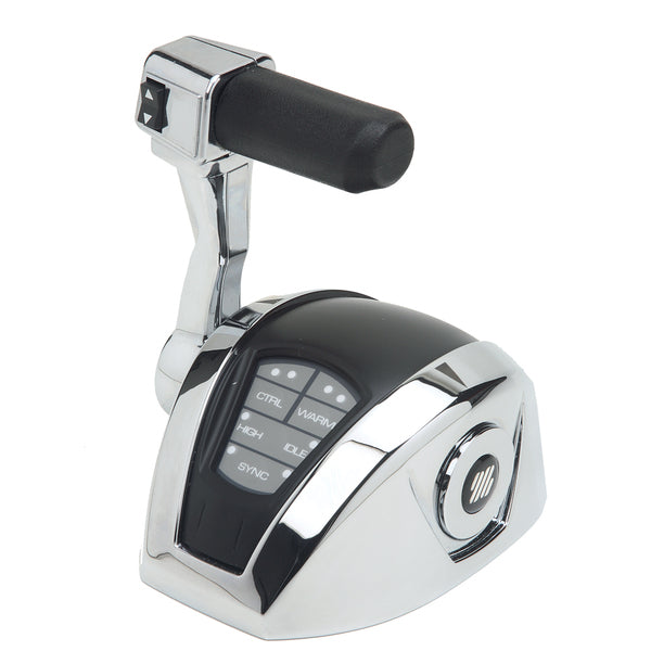 A UFlex Power A Mark II Single Engine Control Head w/Trim on a white background.
