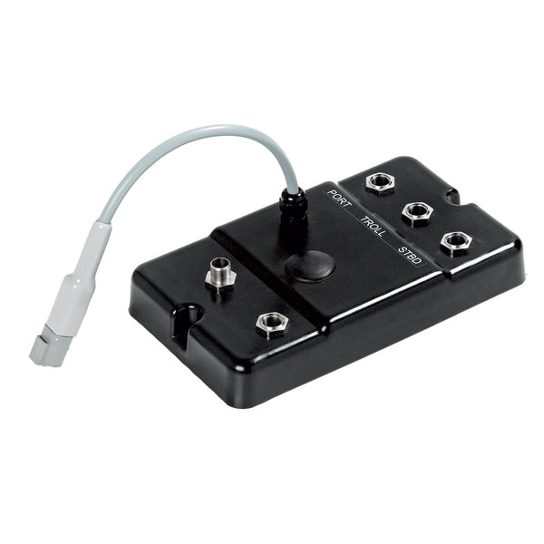 A UFlex Power A Electronic Shift Unit with two wires attached to it.