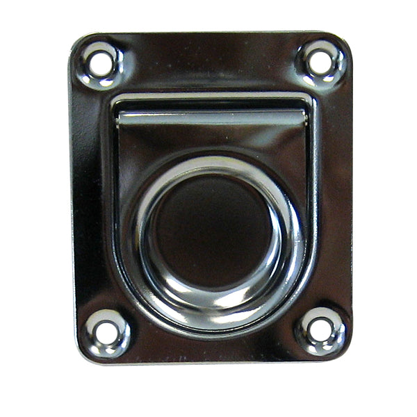 An image of a Whitecap Lift Handle - 304 Stainless Steel - 2-1/4" x 2-5/8" door latch.