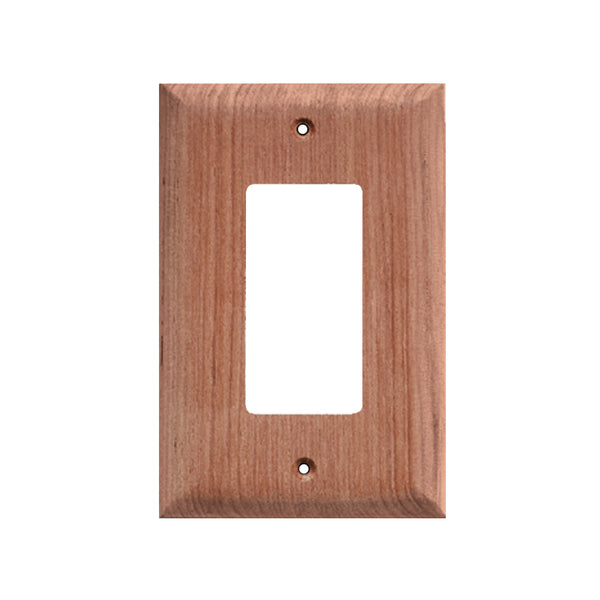 An image of a Whitecap Teak Ground Fault Outlet Cover/Receptacle Plate.