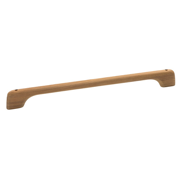 A wooden handle on a Whitecap Teak Long Towel Bar - 23" background.
