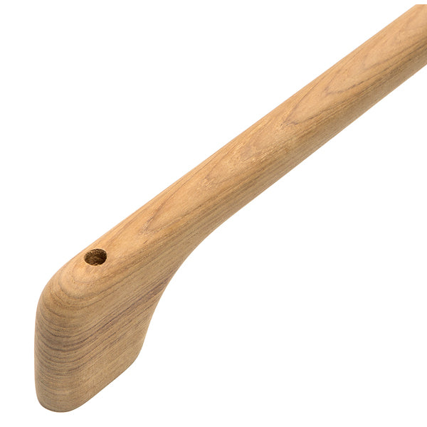 A wooden handle on a Whitecap Teak Long Towel Bar - 23" background.