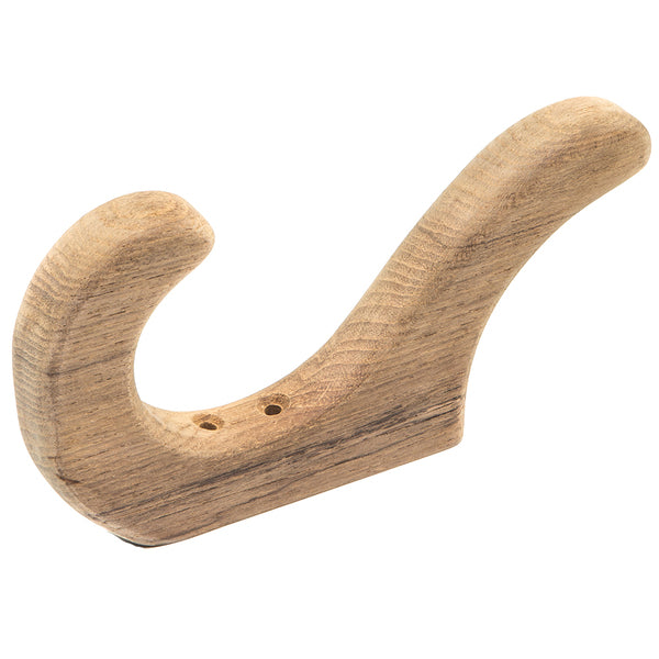 A Whitecap Teak Utility Hook on a white background.