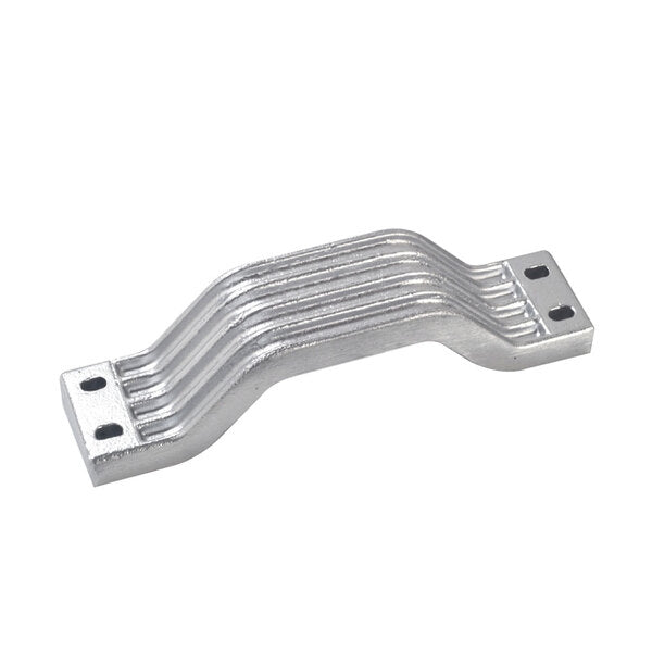 A Tecnoseal Transom Bar Anode - Aluminum - Yamaha with two holes on it.
