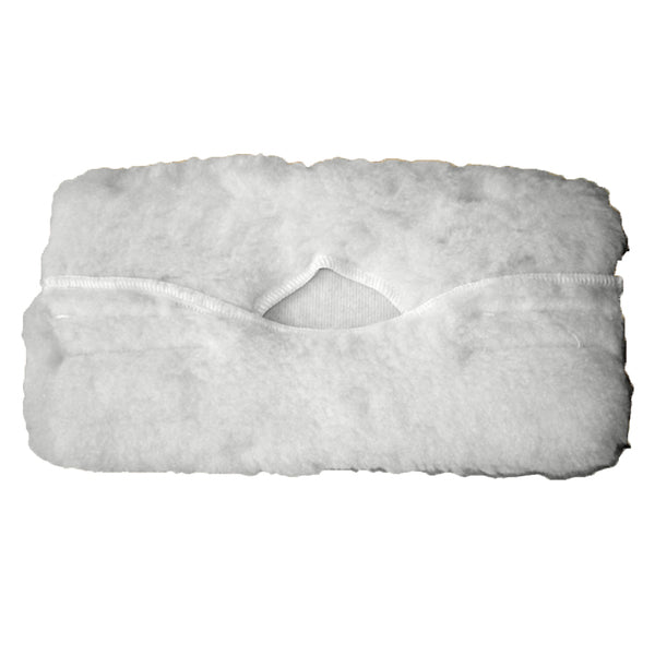 A white Swobbit Synthetic Replacement Bonnet on a soft background.