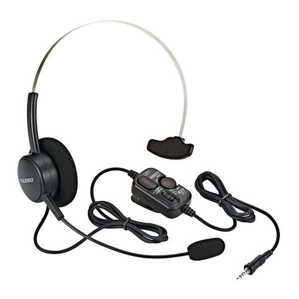 A Standard Horizon SSM-64A VOX Headset with a microphone attached to it.