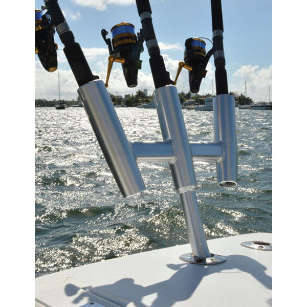 A set of three TACO Kite Fishing 3-Rod Clusters on a white background, designed for kite fishing.