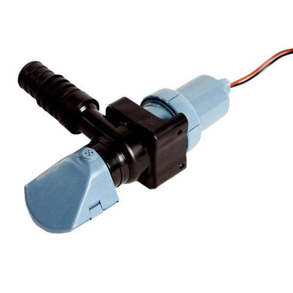 A Whale Supersub 12V 500GPH Low Profile Non-Automatic Bilge Pump on a white background.