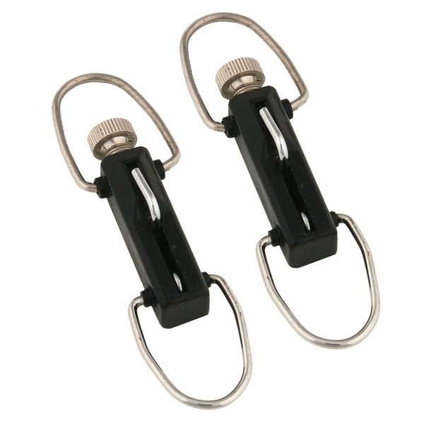 A pair of Taco Premium Outrigger Release Clips (Pair) on a white background.