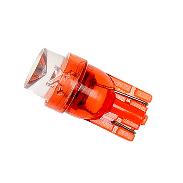 A VDO Type E -Red LED Wedge Bulb on a white background.