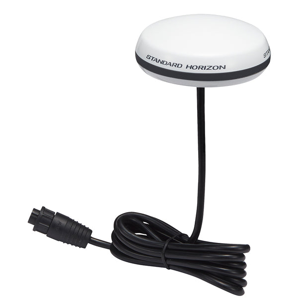 A white Standard Horizon SCU-30 Wireless Base Station Unit with a cable attached to it.