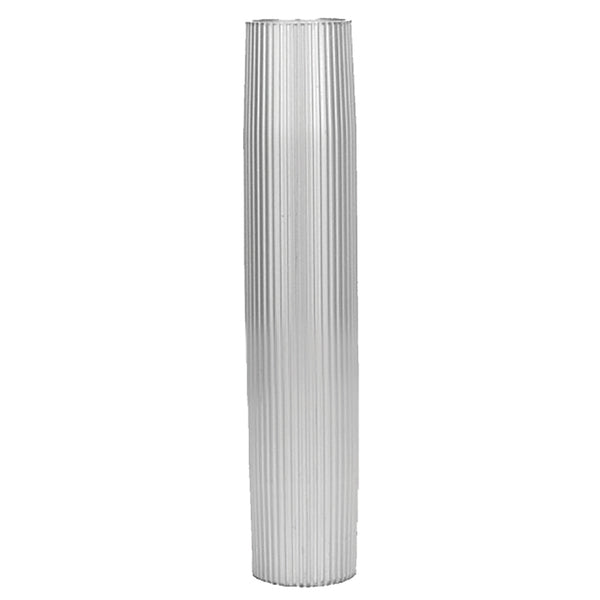 A TACO Aluminum Ribbed Table Pedestal - 2-3/8" O.D. - 27-1/2" Length on a white background.