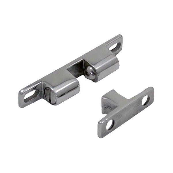 A pair of Southco Ball Catch Adjustable - 316 Stainless Steel door latches on a white background.