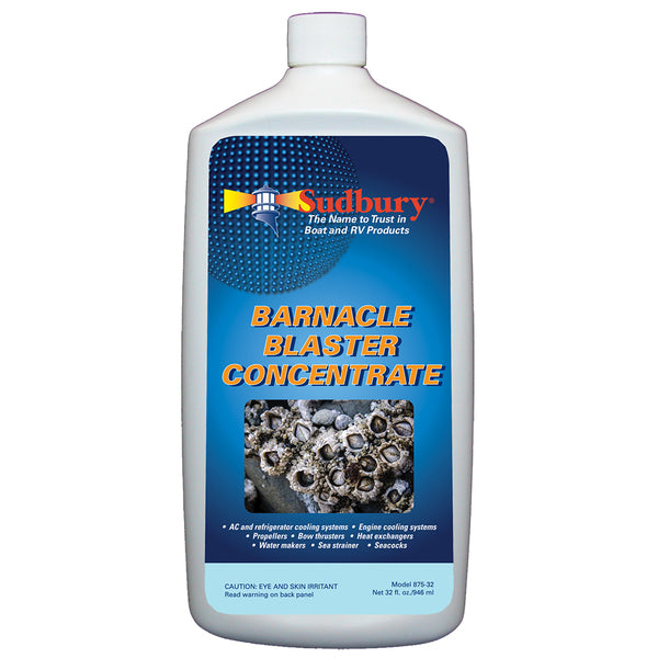 A bottle of Sudbury Barnacle Blaster Concentrate - 32oz.