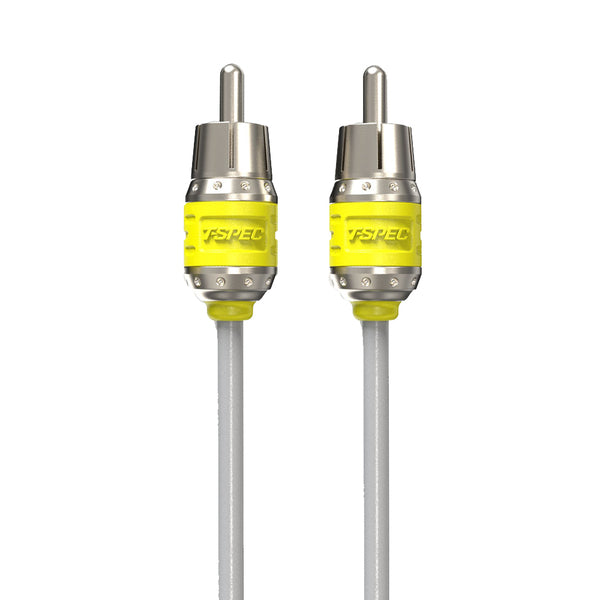 A pair of T-Spec V10 Series Video Cables - 20 Feet (6.1 M) on a white background.