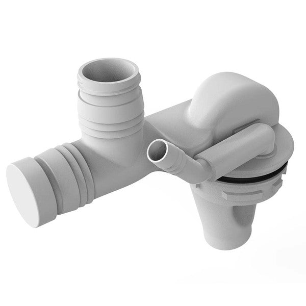 A 3d image of a Thetford MSD Spout on a white background.